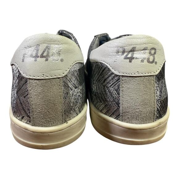 P448 John Mixed Media Sneaker Women size 37 US 7-7.5 - Picture 5 of 7